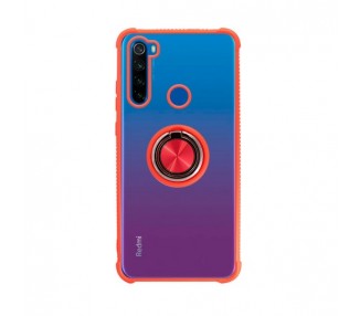 Funda Gel Antigolpe Xiaomi Redmi Note 8T con Imán y Soporte de Anilla 360º Negra