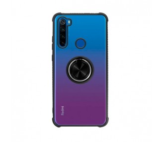 Funda Gel Antigolpe Xiaomi Redmi Note 8T con Imán y Soporte de Anilla 360º Negra