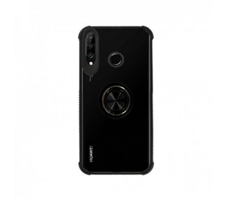 Funda Gel Antigolpe Huawei P30 Lite con Imán y Soporte de Anilla 360º 4 Colores