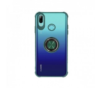 Funda Gel Antigolpe Huawei P Smart 2019 Imán Soporte Anilla 4 Colores