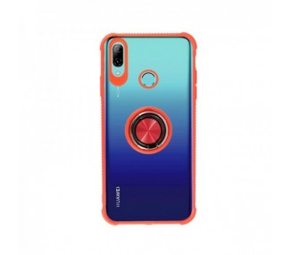 Funda Gel Antigolpe Huawei P Smart 2019 Imán Soporte Anilla 4 Colores