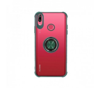 Funda Gel Antigolpe Huawei Y9 2019 con Imán y Soporte de Anilla 360º 4 Colores