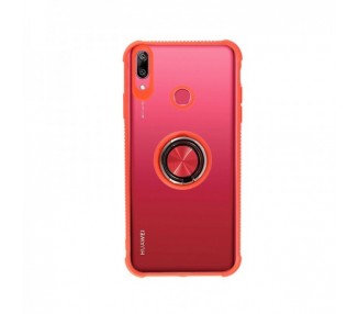 Funda Gel Antigolpe Huawei Y9 2019 con Imán y Soporte de Anilla 360º 4 Colores