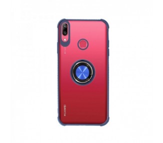 Funda Gel Antigolpe Huawei Y9 2019 con Imán y Soporte de Anilla 360º 4 Colores