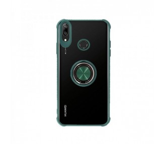 Funda Gel Antigolpe Huawei Y7 2019 con Imán y Soporte de Anilla 360º 4 Colores