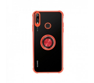 Funda Gel Antigolpe Huawei Y7 2019 con Imán y Soporte de Anilla 360º 4 Colores