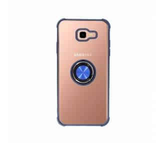 Funda Gel Antigolpe Samsung Galaxy J4 Plus Imán Soporte Anilla 4 Colores