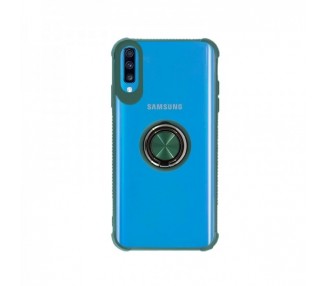 Funda Gel Antigolpe Samsung Galaxy A70 Imán Soporte Anilla 4 Colores