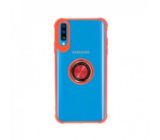 Funda Gel Antigolpe Samsung Galaxy A70 Imán Soporte Anilla 4 Colores