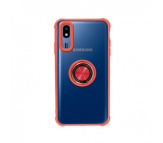 Funda Gel Antigolpe Samsung Galaxy A2 Core Imán Soporte Anilla 4 Colores