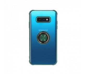 Funda Gel Antigolpe Samsung Galaxy S10e Imán Soporte Anilla 4 Colores