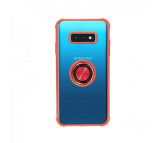 Funda Gel Antigolpe Samsung Galaxy S10e Imán Soporte Anilla 4 Colores