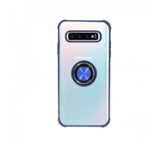Funda Gel Antigolpe Samsung Galaxy S10 Plus Imán Soporte Anilla 4 Colores