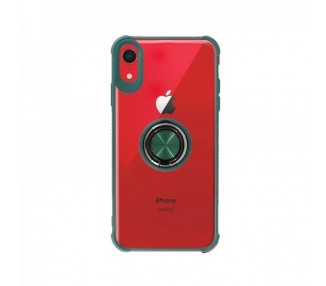 Funda Gel Antigolpe iPhone Xr con Imán y Soporte de Anilla 360º 4 Colores