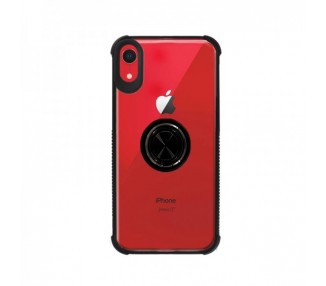 Funda Gel Antigolpe iPhone Xr con Imán y Soporte de Anilla 360º 4 Colores