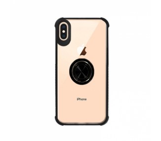 Funda Gel Antigolpe iPhone X / Xs con Imán y Soporte de Anilla 360º 4 Colores