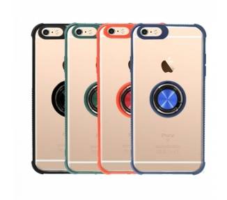 Funda Gel Antigolpe iPhone 6 Plus con Imán y Soporte de Anilla 360º 4 Colores
