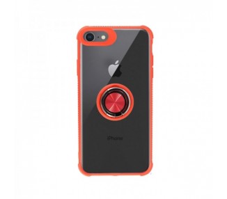 Funda Gel Antigolpe iPhone 7 / 8 con Imán y Soporte de Anilla 360º 4 Colores
