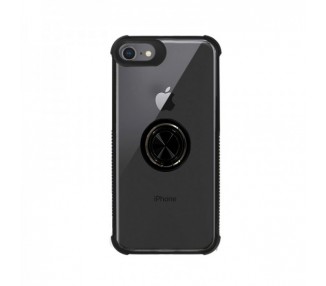 Funda Gel Antigolpe iPhone 7 / 8 con Imán y Soporte de Anilla 360º 4 Colores