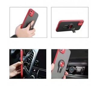 Funda Gel iPhone 11 Pro Max con Anillo Magnetico y Soporte para Coche