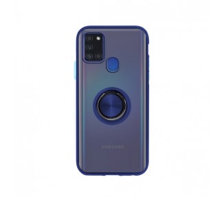 Funda Gel Samsung Galaxy A21 Iman con soporte Smoked