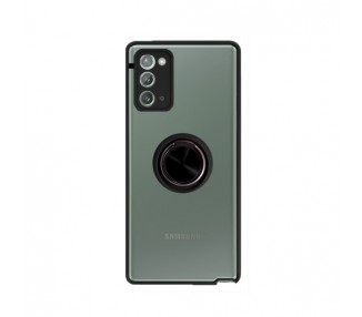 Funda Gel Samsung Galaxy Note 20 Iman con soporte Smoked