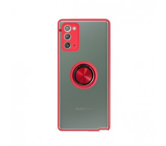 Funda Gel Samsung Galaxy Note 20 Iman con soporte Smoked