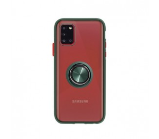 Funda Gel Samsung Galaxy M21 Iman con soporte Smoked