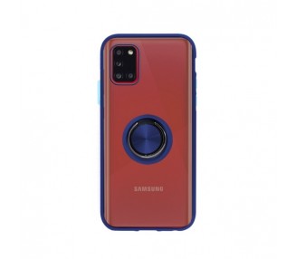 Funda Gel Samsung Galaxy M21 Iman con soporte Smoked