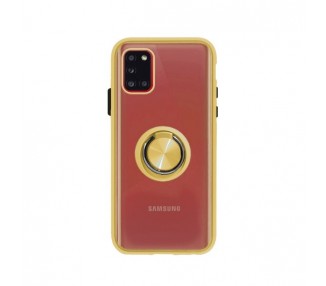Funda Gel Samsung Galaxy M21 Iman con soporte Smoked