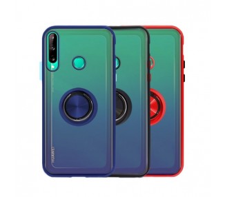Funda Gel Huawei P40 Lite-E con soporte Smoked