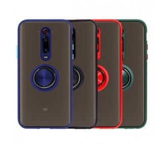 Funda Gel Xiaomi Mi 9T/Mi 9T Pro Iman con soporte Smoked