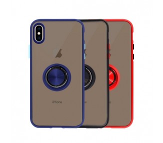 Funda Gel iPhone X/XS Iman con soporte Smoked