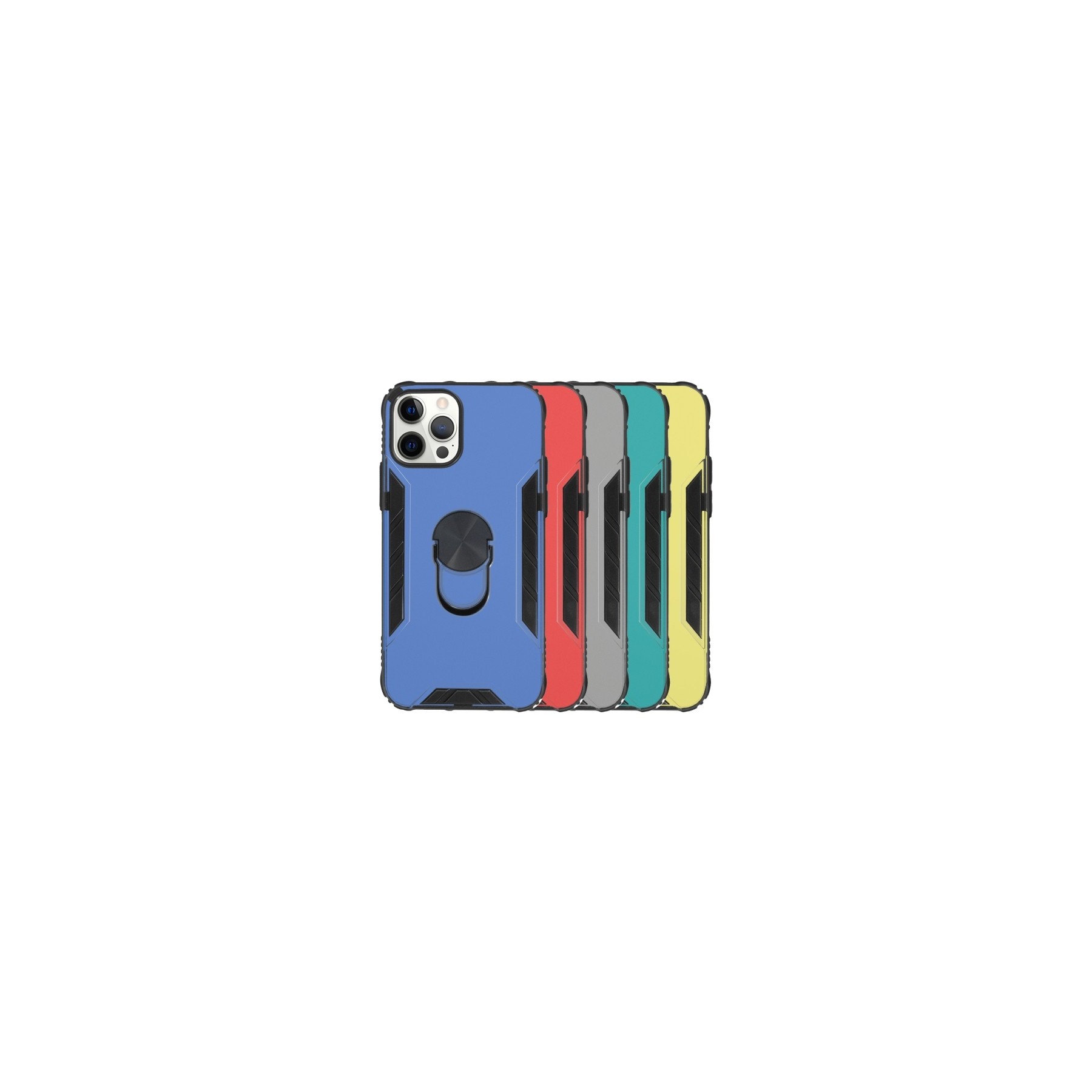 Funda Gel Antigolpe IPhone 12 Pro Max con Imán y Soporte de Anilla 360º