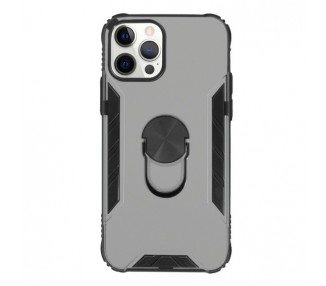 Funda Gel Antigolpe IPhone 12 Pro Max con Imán y Soporte de Anilla 360º