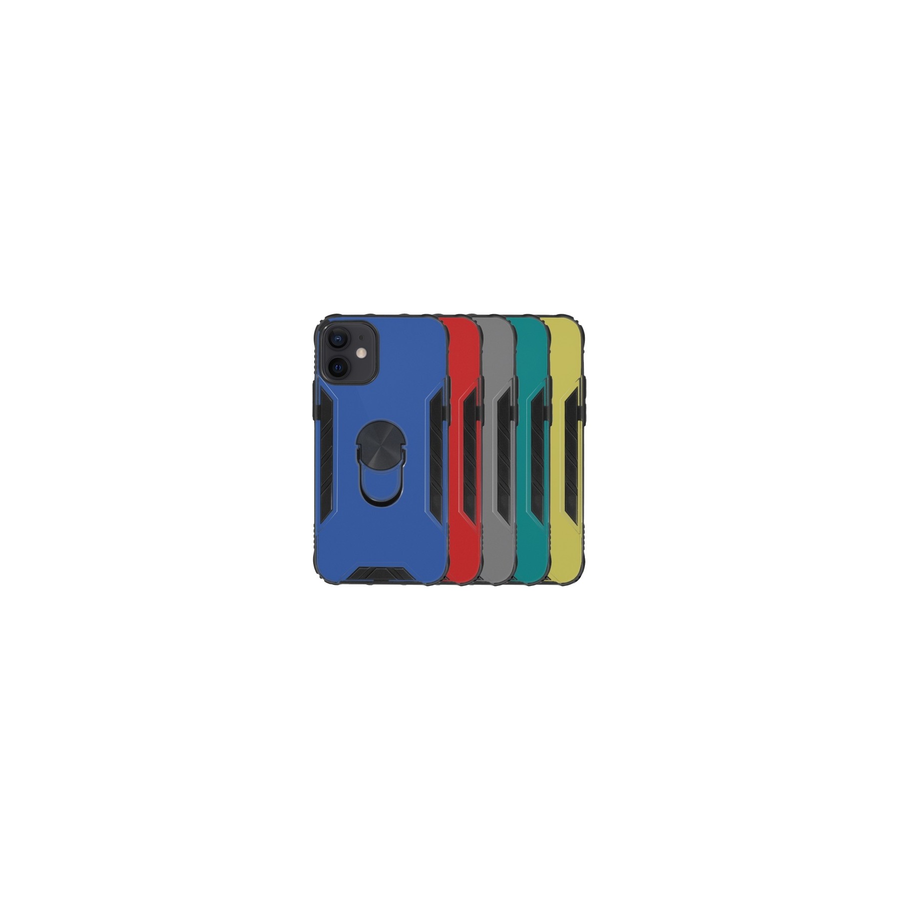 Funda Gel Antigolpe IPhone 12 / 12 Pro con Imán y Soporte de Anilla 360º