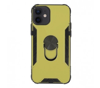 Funda Gel Antigolpe IPhone 12 / 12 Pro con Imán y Soporte de Anilla 360º