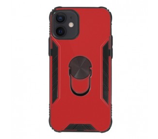 Funda Gel Antigolpe IPhone 12 / 12 Pro con Imán y Soporte de Anilla 360º