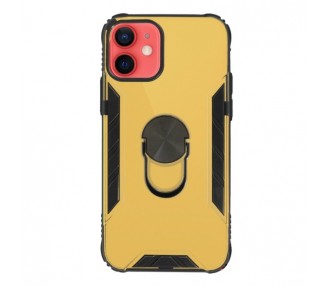 Funda Gel Antigolpe IPhone 12 Mini con Imán y Soporte de Anilla 360º