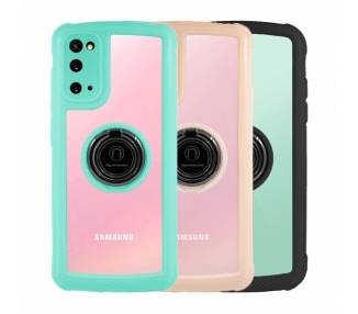 Funda Anti-Shock Samsung Galaxy S20 con Imán y Soporte de Anilla - 3 Colores