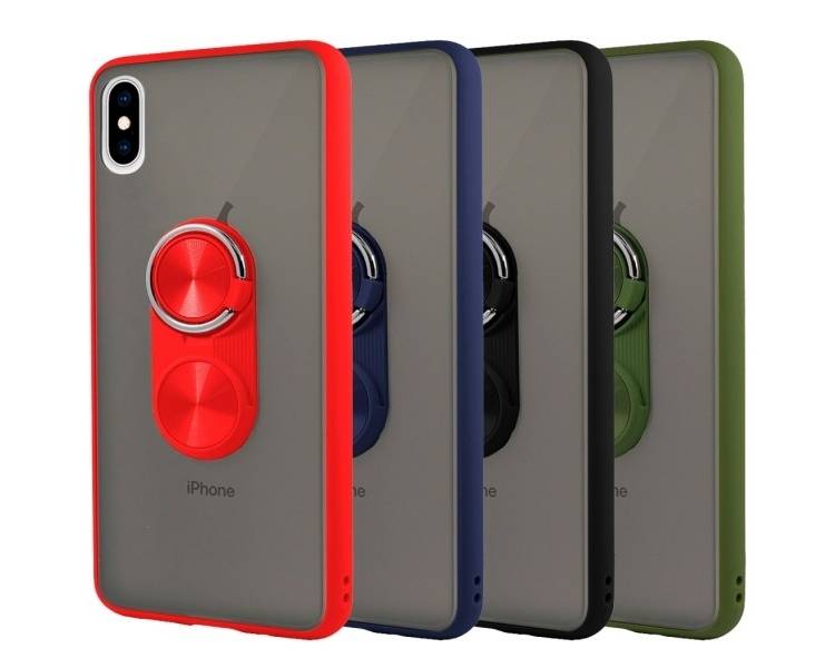 Funda Gel iPhone XS MAX Pop-Case con borde de color - 4 Colores