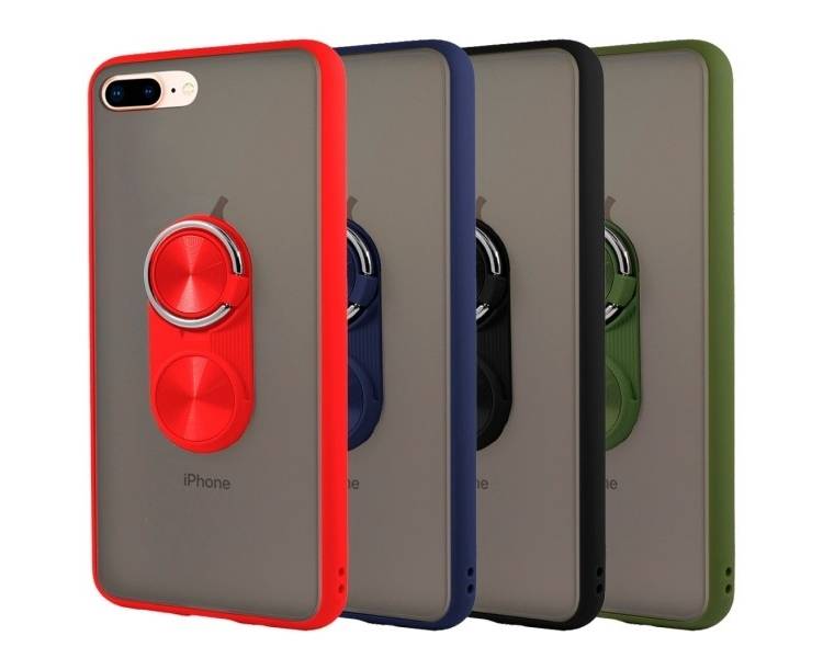 Funda Gel iPhone 7-8 Plus Pop-Case con borde de color - 4 Colores