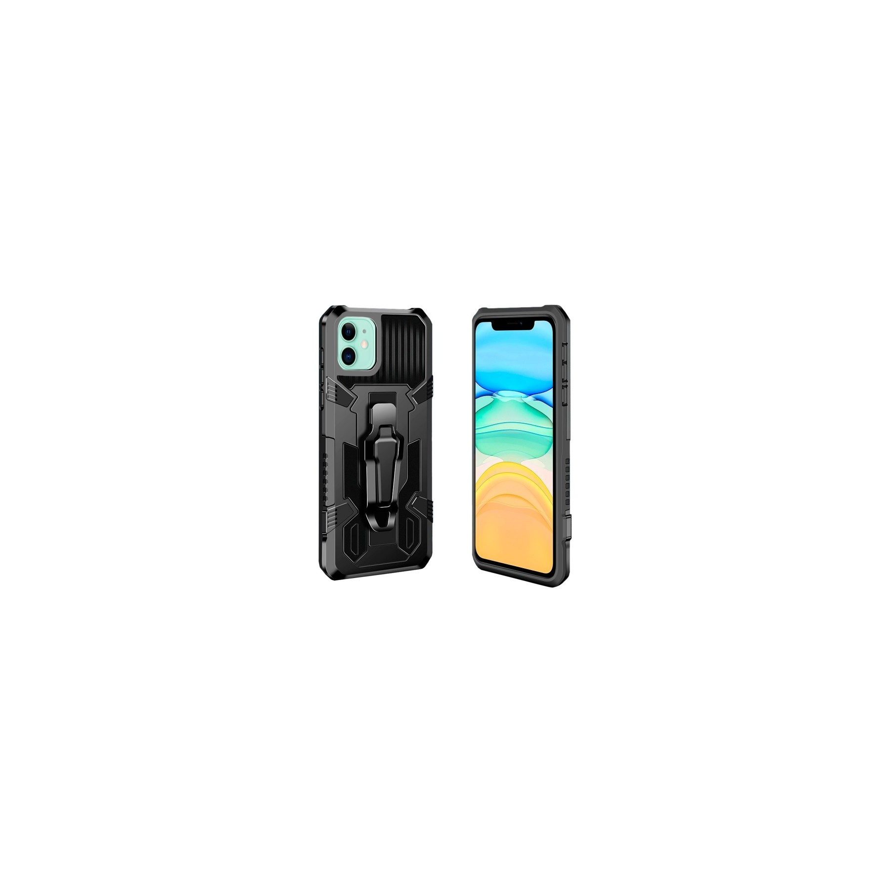 Funda Anti-shock iPhone 11 con Imán y Soporte de Clip