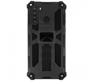 Funda Aluminio Antigolpe Samsung Galaxy A21 con Imán y Soporte de Pestaña