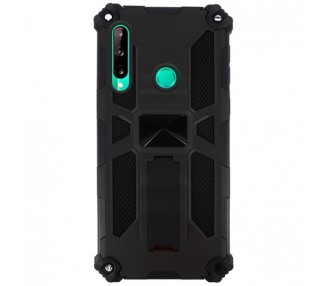 Funda Aluminio Antigolpe Huawei P40 Lite E con Imán y Soporte de Pestaña