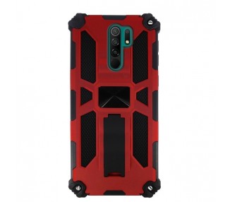 Funda Aluminio Antigolpe Xiaomi Redmi 9 con Imán y Soporte de Pestaña