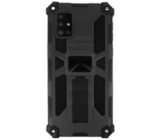Funda Aluminio Antigolpe Samsung Galaxy A51-5G con Imán y Soporte de Pestaña