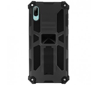 Funda Aluminio Antigolpe Huawei P Smart 2019 con Imán y Soporte de Pestaña
