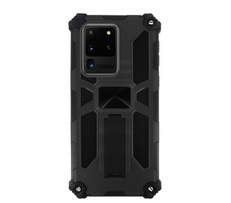 Funda Aluminio Antigolpe Samsung Galaxy S20 Ultra con Imán y Soporte de Pestaña