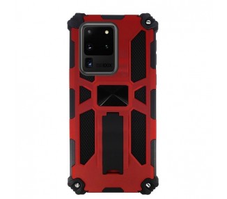 Funda Aluminio Antigolpe Samsung Galaxy S20 Ultra con Imán y Soporte de Pestaña